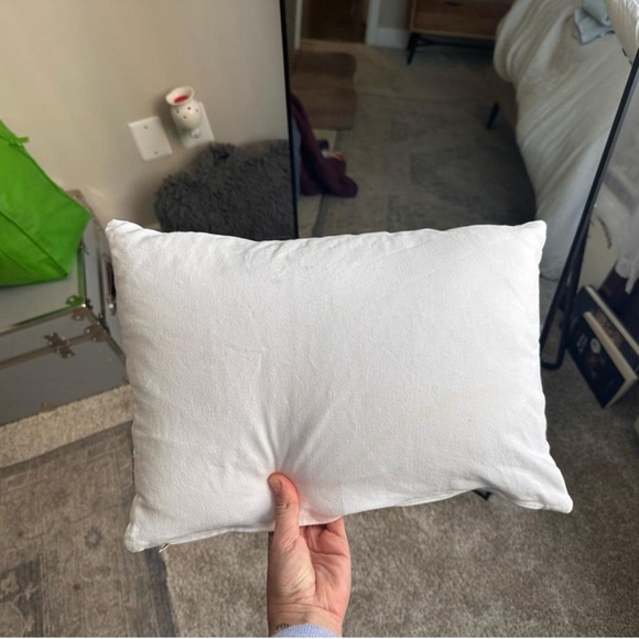 Nordstrom at Home Floral Embroidered Accent Pillow - White and Multicolor - Picture 3 of 4